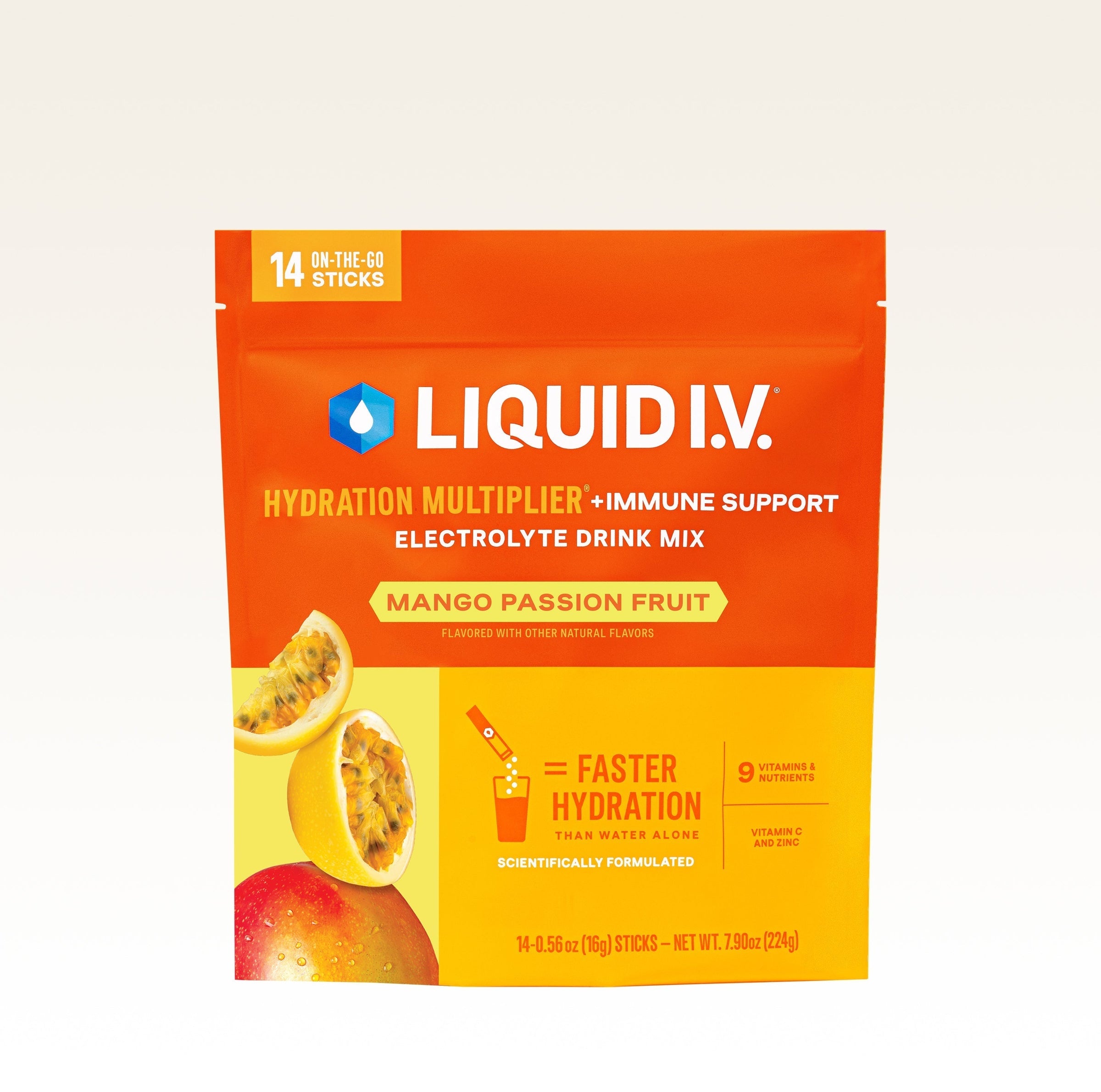 Mango Passionfruit Hydration Multiplier® +Immune Support - Active Flavor Sip